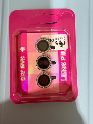 Película Câmera Strass Brilho Para Samsung A16