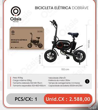 bicicleta eletrica dobravel