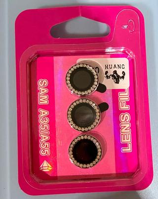 Película Câmera Strass Brilho Para Samsung A35/A55