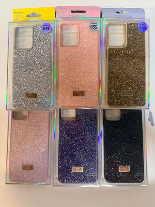Capa Case Para Celular Moto G55 Com Diaman-tes